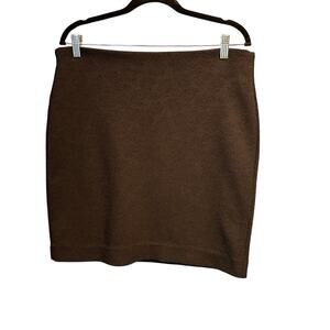 Loft Size Large Petite Mini Micro Black Skirt Stretchy Comfy Capsule Wardrobe